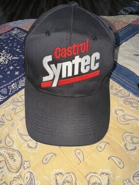 Vintage Castro Syntec SnapBack Hat Black Adjustable
